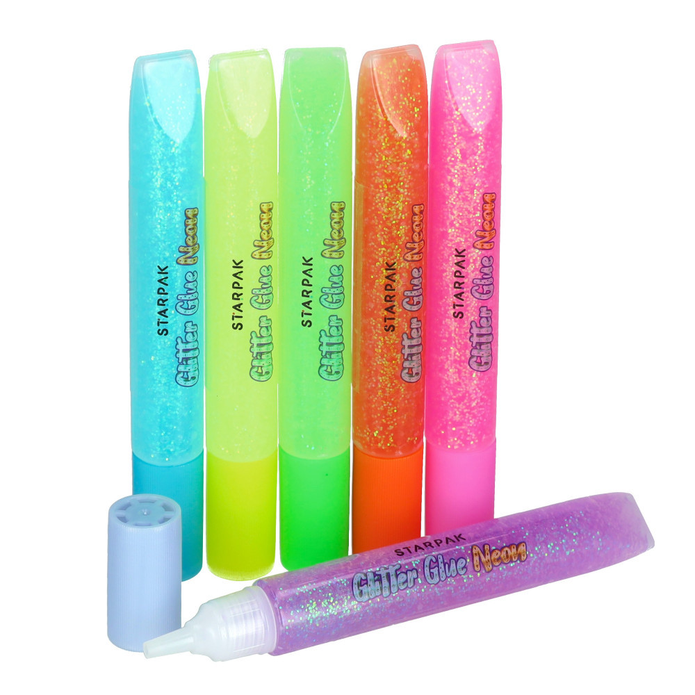 Klej brokatowy 10,5ml 6kol 578416 Starpak